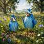 Preview: 2er Set Liebenswertes Vogelpaar Rosi & Rudi - Dekofigur
